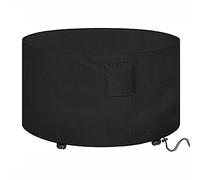 Housse de table ronde résistante et imperméable pour extérieur, 185 x 95 cm, résistante au vent, pour mauvais temps, pluie, hiver, neige.