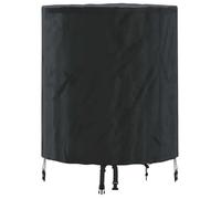 Housse de Table Uni Noir tissu Accessoires table pour meubles Terrasse vidaXL vi