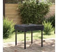 vidaXL Housse de table Uni Noir 62 x 62 x 15 cm Tissu imperméable extérieur