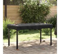 Housse de Table Uni Noir tissu Couverture extérieure Textile maison en vidaXL vi