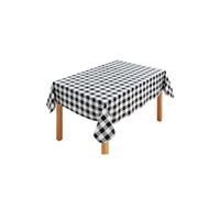 - Housse de table Vichy - Gris - 180x140 cm