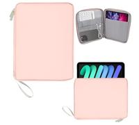 Housse De Tablette, 9-11 Pouces Tablette Housse，Étui pour iPad, 29 x 22 x 2 cm, avec Coussin Doux, étanche, Rangement de Compartiment, Convient pour Le Rangement des tablettes, Mini Clavier (Rose)