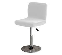 Housse De Tabouret De Bar À Dossier Court, Housse Tabouret De Bar Pivotant en Velours, Protecteur Chaise Cuisine Moderne, Lavable Décoration Maison Bureau Fête(Light Gray,4PCS)