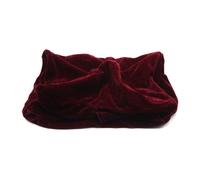 Housse de tabouret de piano en pleuche décorée avec