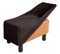 Housse de Tabouret Pliant en Housse de Pouf Rangement Pliable Housse de Repose-pieds de Stockage Rectangle Housse Ottomane Housses de Pouf Extensible Rectangulaire avec Couvercle Amovible Assise(Brun,