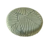 Housse de tabouret ronde élastique avec motif de grande feuille d'érable - élégante et extensible
