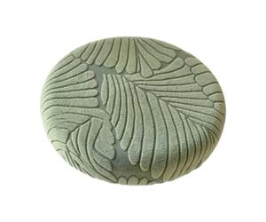 Housse de tabouret ronde élastique avec motif de grande feuille d'érable - élégante et extensible