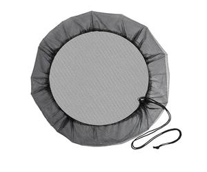 Housse de tambour en maille - Filet de pluie, couvercle de protection rapide - Écran de capture d'eau de jardin pour réservoir extérieur, filtre à insectes flexible, partie supérieure du récipient