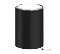 Housse de tambour pour tonneau de 190 litres - Housse imperméable de stockage d'eau - Écran de seau à neige - Protection contre la poussière et les intempéries pour meubles de terrasse, pelouse