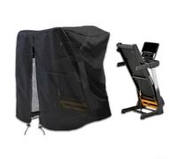 Housse de tapis de course imperméable et pliable pour tapis de course à pied, tapis de course extérieur, housse de protection contre la poussière, noir (91 x 91 x 152 cm)