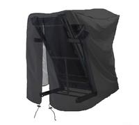 Housse de tapis de course pliable en tissu Oxford imperméable avec fermeture éclair latérale pour un accès sécurisé et une protection contre les intempéries