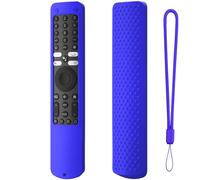 Housse de télécommande Compatible pour Xiaomi XMRM-ML, Télécommande TV Silicone Anti-Chocs avec lanière (Housse Seule) (Bleu)