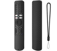 Housse de télécommande Compatible pour Xiaomi XMRM-ML, Télécommande TV Silicone Anti-Chocs avec lanière (Housse Seule) (Noir)