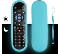 Housse de Télécommande en Silicone Compatible avec Sky Q TV Box Télécommande Housse de Protection Antichoc Avec Bleu Fluorescent et Lanière