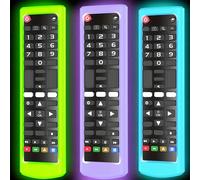 Housse de télécommande lumineuse en silicone pour LG AKB Series - Étui de protection durable et antidérapant - Accessoire élégant pour TV, enregistreur Violet