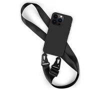 Housse de téléphone portable avec bande pour Apple iPhone 15 Pro chaîne de té...