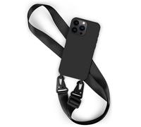 Housse de téléphone portable avec bande pour iPhone 15 Pro Max chaîne de télé...