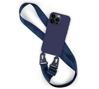 Housse de téléphone portable avec bande pour iPhone 15 Pro Max chaîne de télé...