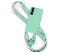 Housse de téléphone portable avec bande pour Samsung Galaxy S21 chaîne de tél...