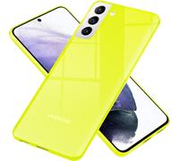Housse de téléphone portable NALIA Neon pour Samsung Galaxy S21+, étui silicone transparent jaune