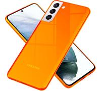 Housse de téléphone portable NALIA Neon pour Samsung Galaxy S21, étui transparent en silicone Cover Orange
