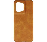 Coque pour Oppo Reno 8 5G Simili Cuir Texturé Intérieur Rigide Ultra-Fine Camel