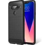 Housse de téléphone portable pour LG V40 ThinQ, Carbon Case Cover protection coque Bumper Etui