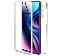 ONEFLOW Coque tactile pour Samsung Galaxy S21 FE 5G - Protection complète à 360 ° des deux côtés - Avec film de protection d'écran - En TPU transparent à l'avant et à l'arrière - Anti-chocs -