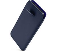 ONEFLOW Liberty Étui de protection en cuir synthétique avec languette d'extraction pour Samsung Galaxy S24, bleu