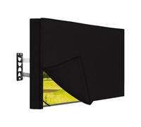 Housse de télévision d'extérieur imperméable et résistante aux UV et à la poussière en tissu Oxford 420D avec rabat avant et poche pour télécommande 60-65" (147,3 x 94 x 12,7 cm)