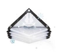 Housse de terrasse transparente - Bâche transparente en PVC de 150 x 200 cm, bâche résistante aux intempéries pour extérieur, abri robuste, panneau de jardin | Protection hivernale imperméable pour