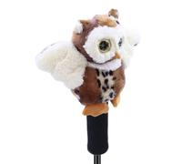 Housse de tête de golf en peluche pour pilote de golf d'animaux | Bonnet amusant rempli de chouette - Housses de golf amusantes et fonctionnelles, adaptées à la paire