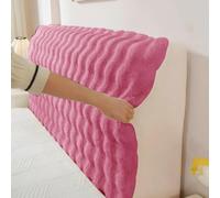 Housse de Tete de Lit 120 150 180 200 220 Anti-poussière Elastiqu, Housse Tete de Lit Extensible, Moderne Housse de Protection Tête de Lit Déhoussable et Lavable(Rose,190-210cm/75-83in)