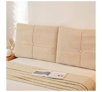 Housse De Tête De Lit avec Coussin De Remplissage ， Lit Double Simple, Tête De Lit Universelle Résistante À L'humidité, Housses De Tête De Lit Élastiques Modernes(Khaki,90cm)