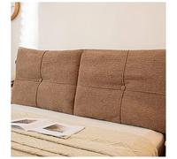 Housse De Tête De Lit avec Coussin De Remplissage ， Lit Double Simple, Tête De Lit Universelle Résistante À L'humidité, Housses De Tête De Lit Élastiques Modernes(Brown,180cm)