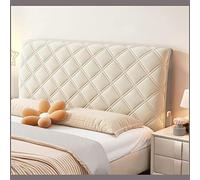 Housse De Tête De Lit, Couvre-tête De Lit Velours Épaissir Élasticité Couverture De Protection De La Tête De Lit Housse De Décoration De Dossier Pour Têtes De Lit Simples Doubles . ( Color : Cream , S