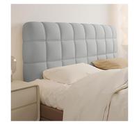 Housse De Tête De Lit Élastique Anti-poussière, Protection De Cadre De Lit Réutilisable for Chambres Et Locations Modernes, Tissu Matelassé avec Ajustement Extensible Latéral.(Light Gray,200cm*65cm)