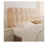 Housse De Tête De Lit Élastique Anti-poussière, Protection De Cadre De Lit Réutilisable for Chambres Et Locations Modernes, Tissu Matelassé avec Ajustement Extensible Latéral.(Light Brown,190cm*65cm)