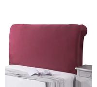 Housse de tête de lit élastique for lit rembourré/bois/cuir Housse de tête de lit for lit simple ou double Housse de tête de lit rectangulaire/légèrement arrondie Protection de lit(Rosso2,150-170cm)