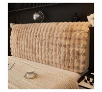 Housse De Tête De Lit En Fausse Fourrure De Lapin Confort Toutes Saisons, Protection Complète, Ajustement Universel, Amélioration De La Chambre For Les Propriétaires Et Les Locataires(Brown,220cm)
