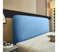 Housse De Tête De Lit en Simili Cuir Élastique, Protecteur Imperméable Anti-poussière Universel, Couvre-Tête pour Simple/Double/Queen/King, Décoration Chambre Élégante(Biue,Queen:150cm(59.06inch))