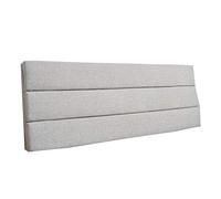 Housse de tête de lit en tissu lavable - Protection rembourrée pour lits en bois massif anti-poussière et dossier épais avec rembourrage en éponge Dimensions D-180 x 60 x 5 cm