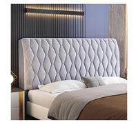 Housse De Tête De Lit en Velours Cristal pour Lit, Tissu Extensible Anti-poussière, pour Têtes De Lit King, Queen, Full Et Twin De 85 Cm De Hauteur(Light Gray,240cm)