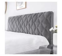 Housse De Tête De Lit en Velours De Luxe, Protection Complète Et Lavable, for Une Chambre Moderne Et Une Décoration D'hôtel Améliorée(Dark Gray,220cm)