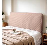 Housse de tête de lit en velours de qualité supérieure - Housse pour lit simple et double - Coussin de divan élégant - Gris foncé - 200 cm - Durable et facile à nettoyer