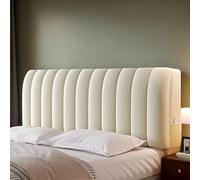 Housse de tête de lit en Velours épais pour lit Double, Douce, Lavable, Anti-poussière, Protection intégrale pour têtes de lit King Size et Simple, Beige, 190 cm