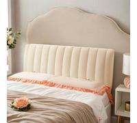 Housse de tête de lit en velours extensible pour une protection anti-poussière et un confort en tissu doux