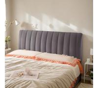Housse de tête de lit en velours extensible pour une protection anti-poussière et un confort en tissu doux