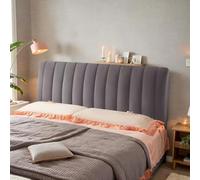Housse de tête de lit en velours extensible pour une protection anti-poussière et un confort en tissu doux