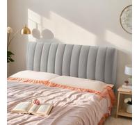 Housse de tête de lit en velours extensible pour une protection anti-poussière et un confort en tissu doux